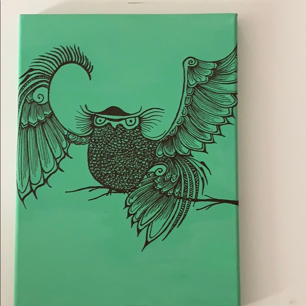 Acrylic Owl Painting